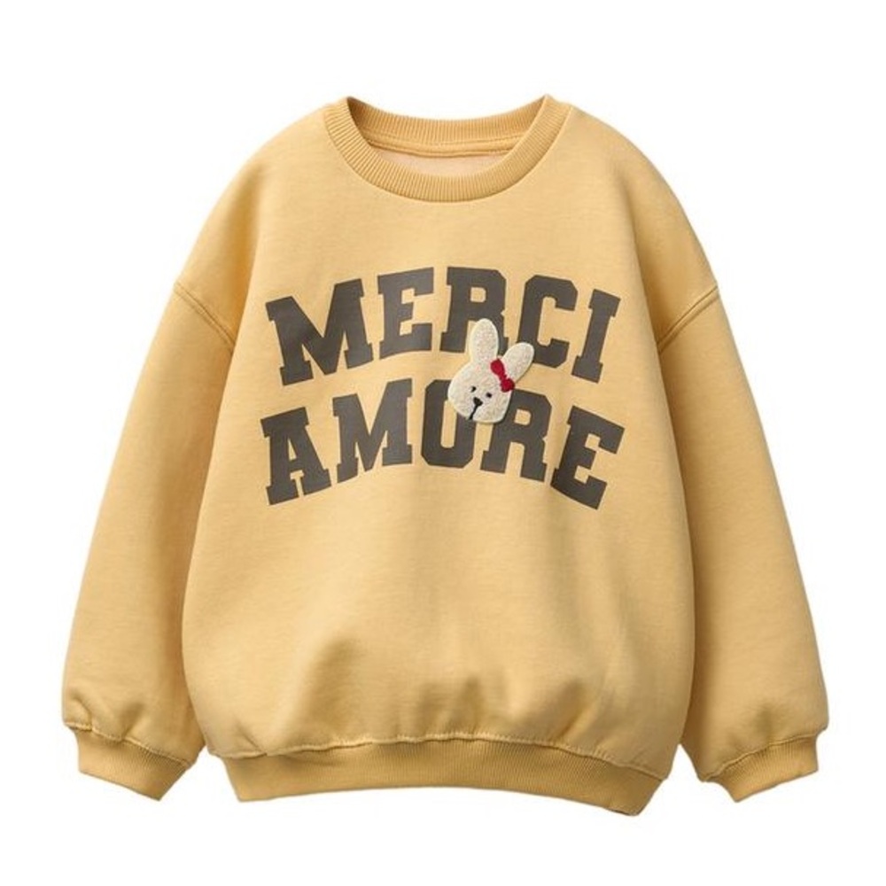 Zara Merci Amore Appliqué Sweatshirt